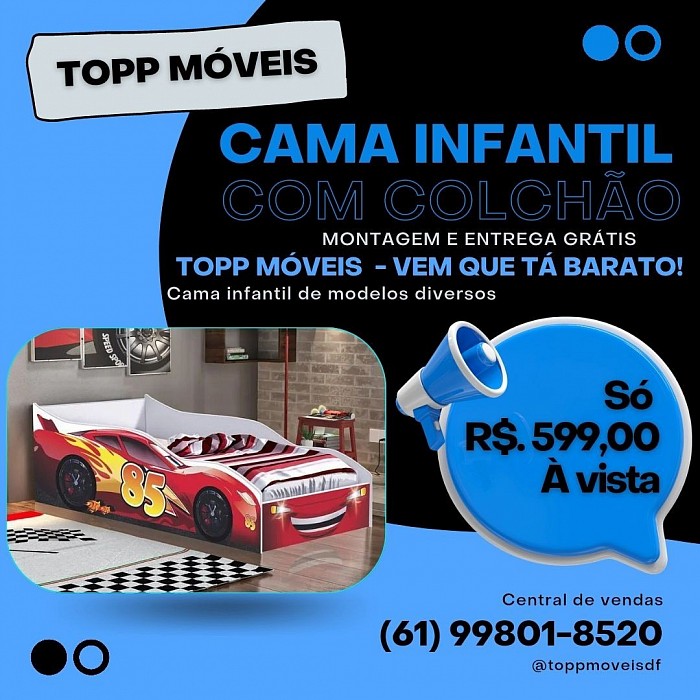 CAMA INFANTIL MASCULINA